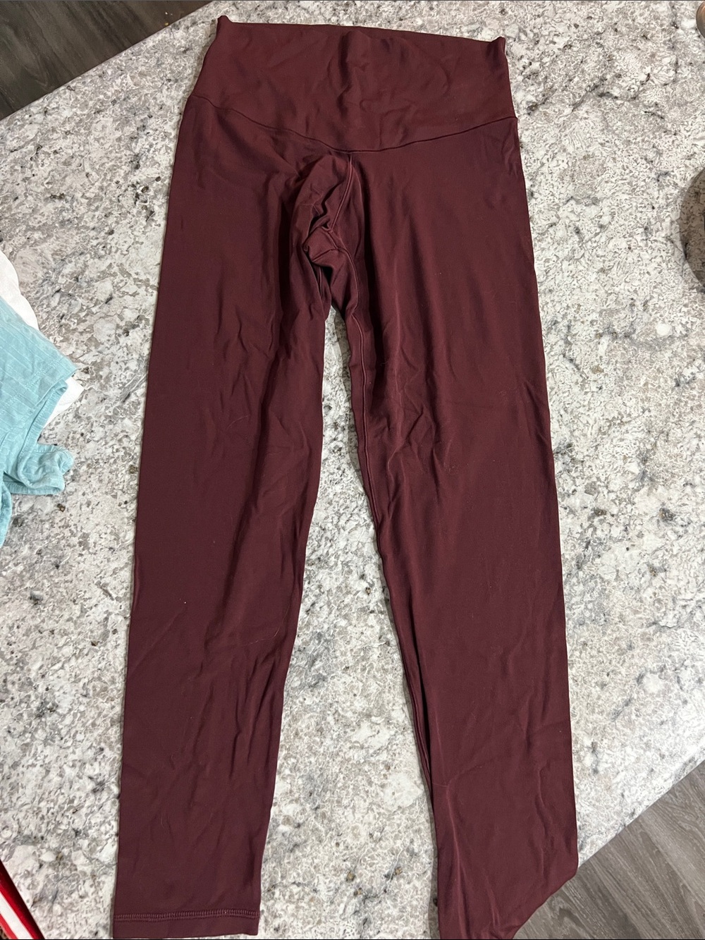 aerie High-Waist Burgundy Leggings